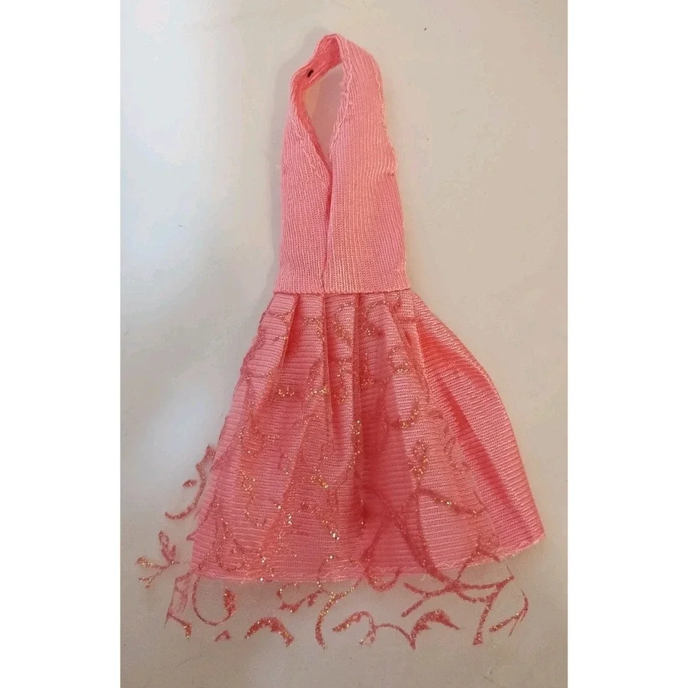 8 Pc Barbie Doll Clothes Lot Halter Dress Top Mermaid Baseball Metallic Lollipop
